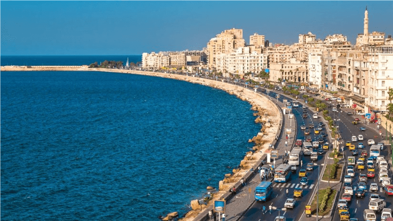 Alexandria weather: 36°C and 2.25m waves