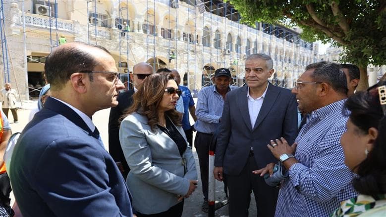 وزيرة التنمية تتفقد تطوير شارع إبراهيم باشا