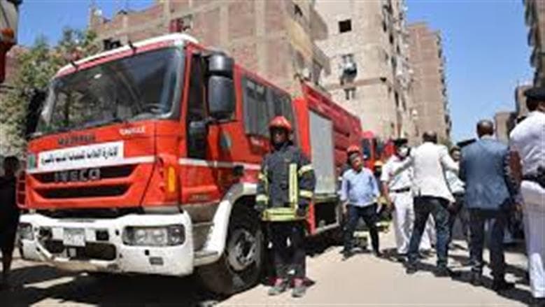 Civil Defense Sends 9 Fire Trucks to Al-Obour Factory