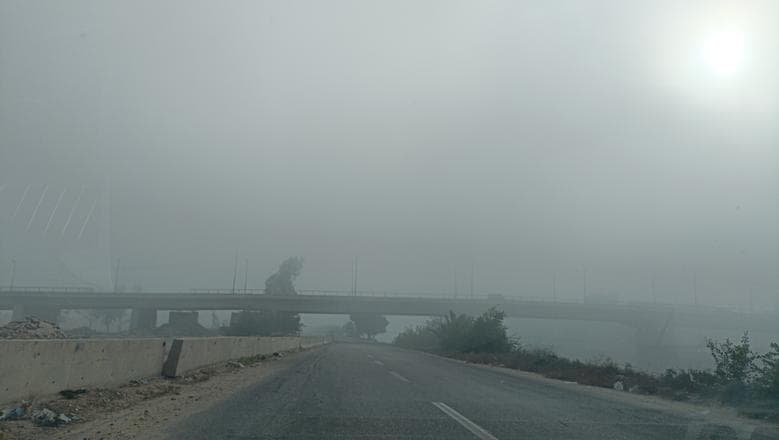 الإسكندرية تنبه من الشبورة الكثيفة