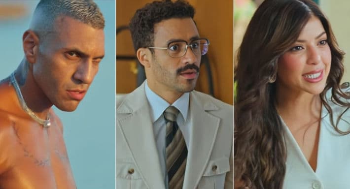 أحمد داود وماهر أبو الروس ينافسان على حب ميرنا جميل في برومو الكراش