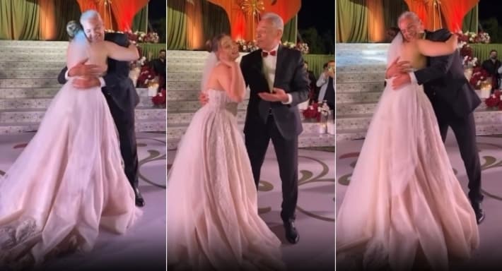محمود حميدة يشارك في زفاف ابنته