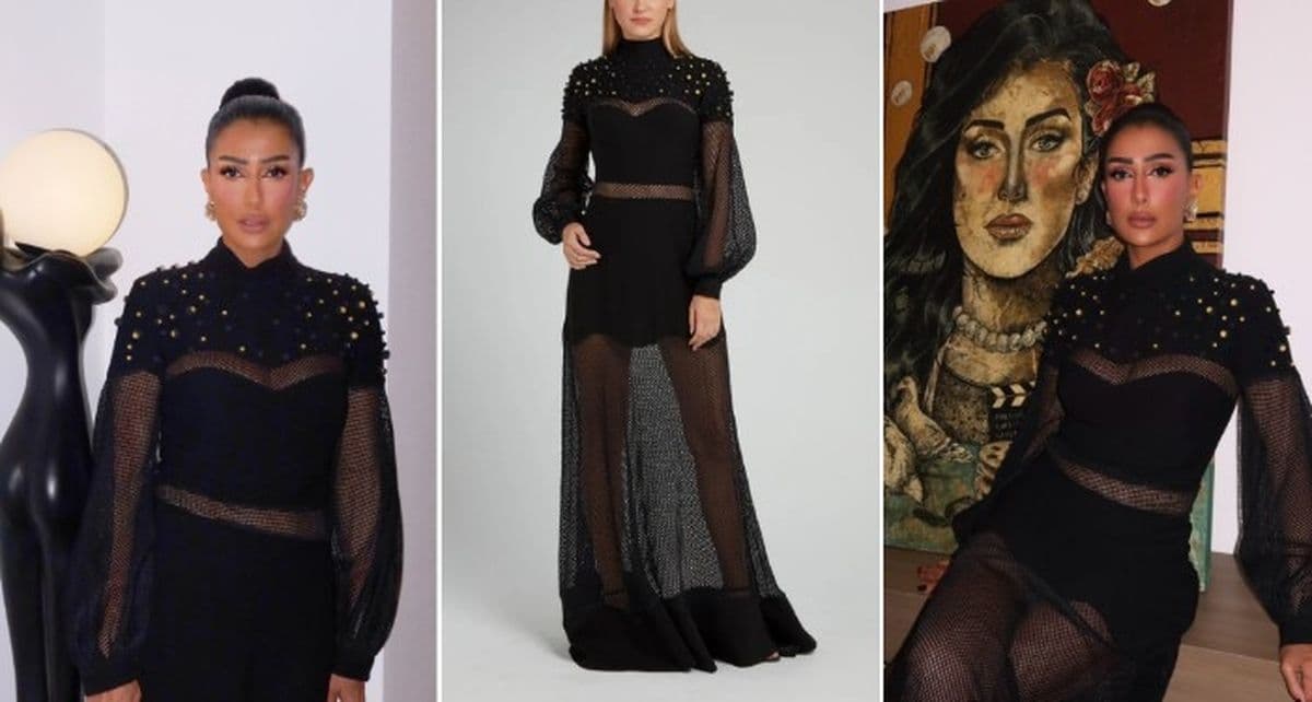 Ghada Abdel Razek's mesh dress costs 129K EG pounds