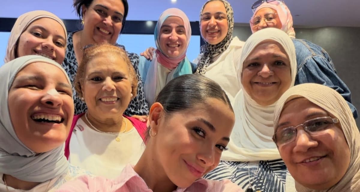 Jessica Hossam El-Din meets cancer patients at Beheya Hospital