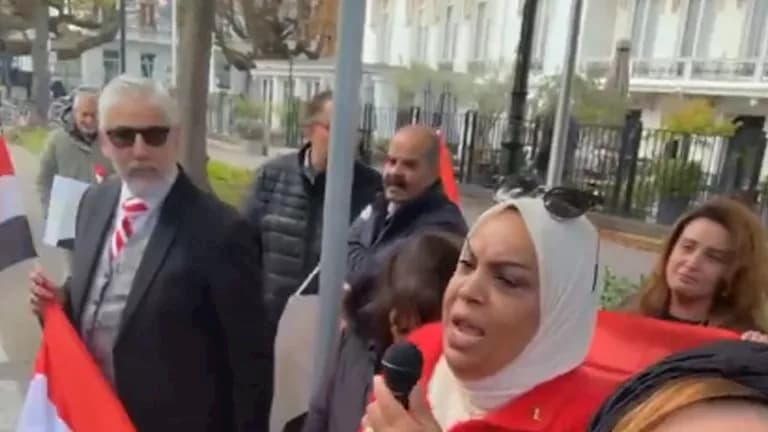 Egyptian Embassy Red Line Protests Continue
