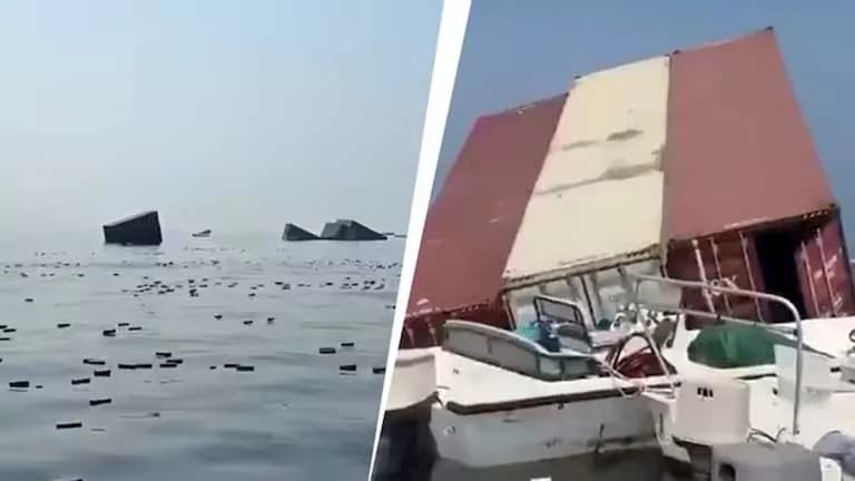 غرق سفينة شحن في هرمز وتفاصيل النوادر