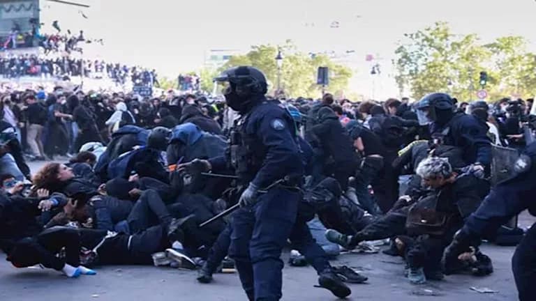 شرطة أوروبا تتعامل مع المتظاهرين