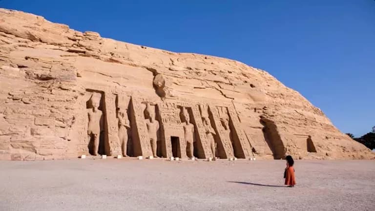 Sunrise Illuminates Ramesses II at Abu Simbel