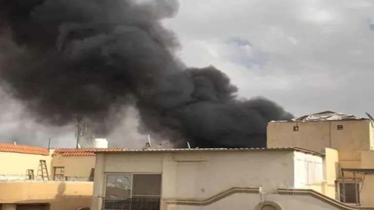 Fire damages lumber warehouse in Haram