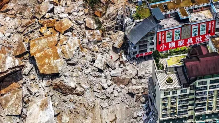 Catastrophic Rockfall in China Buries Buildings and Traps Residents Under Rubble—Photos and Video