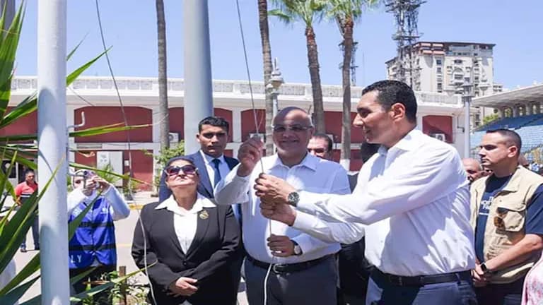 انطلاق اليوم الرياضي العربي بالإسكندرية