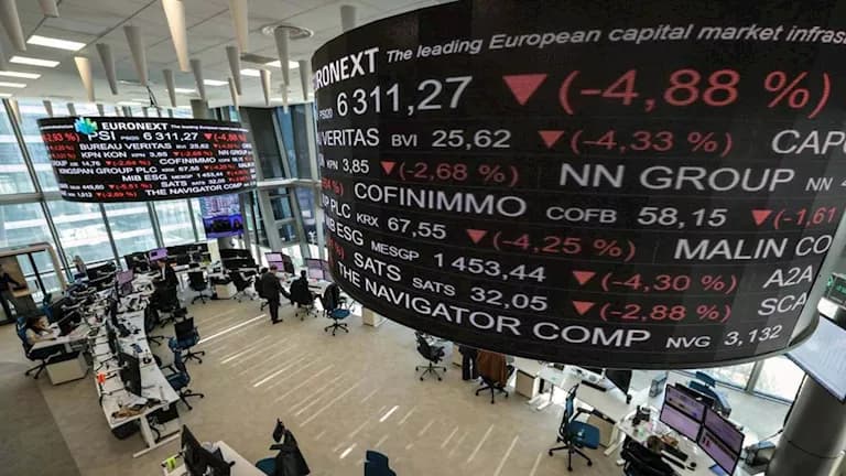 European stocks fall amid tech and ECB Hike