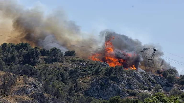 France wildfire evacuations amid heatwave