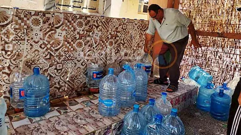 طوابير على آبار مياه في طور سيناء