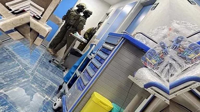 إسرائيل تقتحم مستشفى ونفذت اعتقالًا
