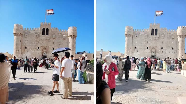 إقبال كبير على قلعة قايتباي خلال العيد القومي