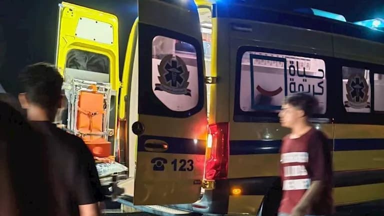 Shampoo truck overturns after crash on Banha Al-Hurr Road