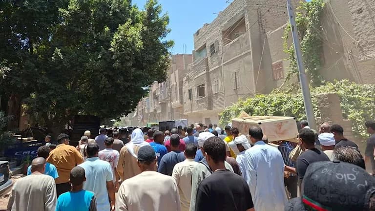 Minya victim funeral in Sohag