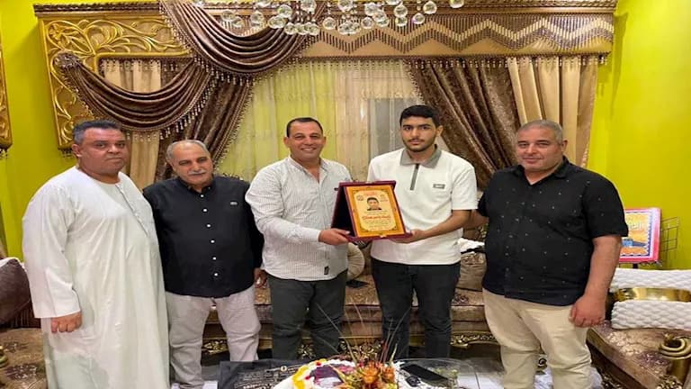 Education delegation visits Kafr El Sheikh science winner