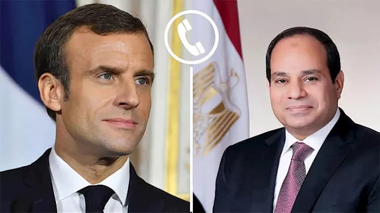 Macron asks Sisi about Port Damietta ship incident