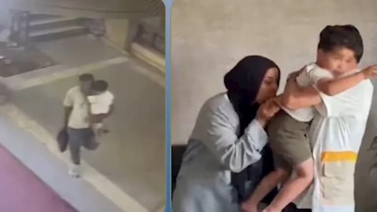 الداخلية تعيد طفل العاشر لوالديه