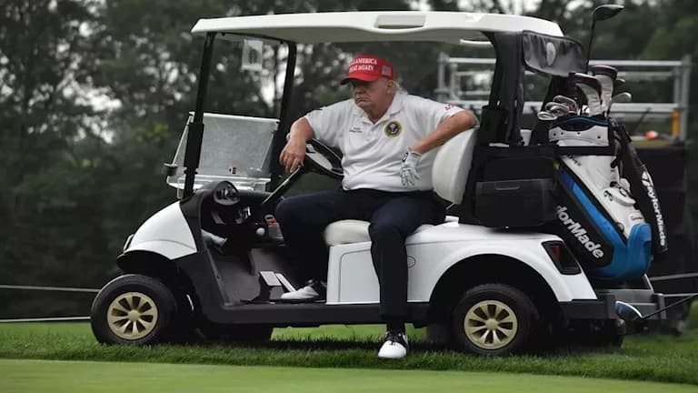 Air defense deployed for Trump during golf