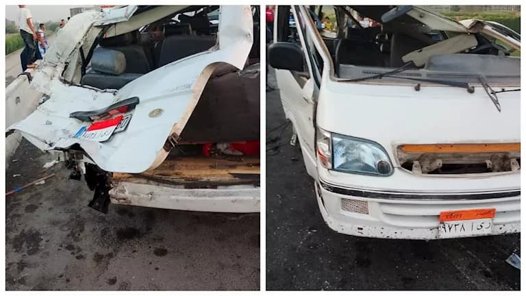 Nine Injured in Benha Microbus Crash