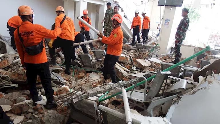 Indonesia rescue teams seek survivors after quake