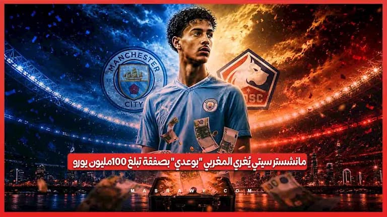 مانشستر سيتي ي Offers 100 مليون يورو for Boudeoui