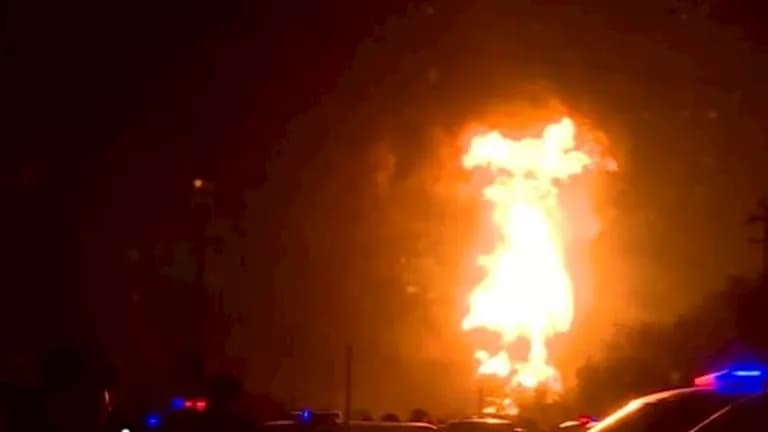 Large Fire at Iraqi Oil Storage