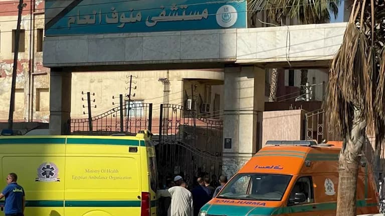 Families of microbus victims gather at Menoufi Hospital