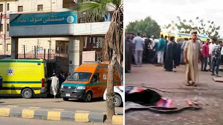 وفاة الأم وابعاث الابنة في حادث ميكروباص بالمنوفية