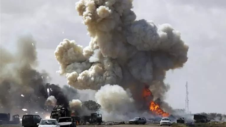 Libya weapons depot explosion
