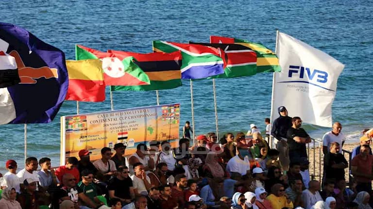صور من نهائيات أفريقيا للطائرة الشاطئية بالإسكندرية