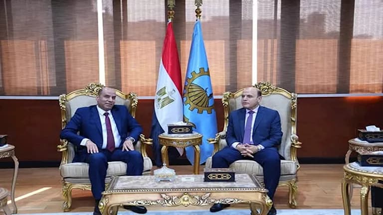 Labor Minister and Gharbia Governor discuss industry support