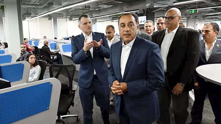 Madbouly reviews Tele Performance job plans