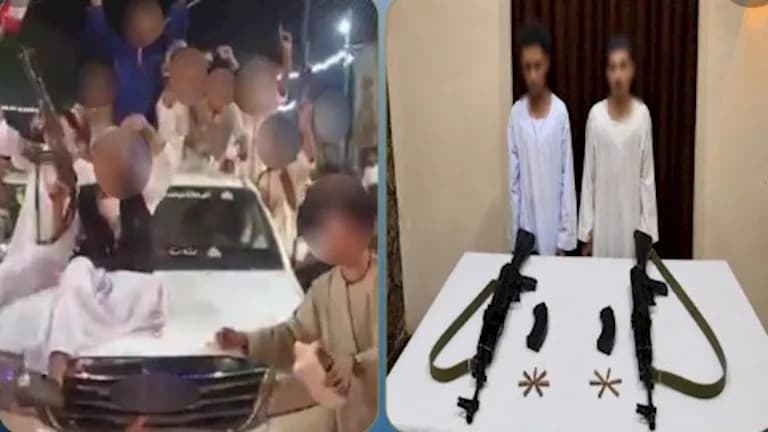 ضبط شخصين استعرضا أسلحة في حفل قنا