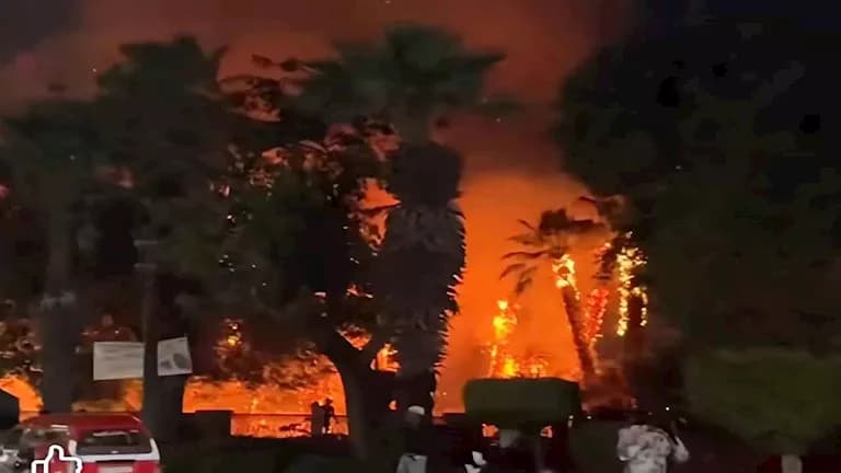 Civil Defense Stops Fire on Helwan Corniche