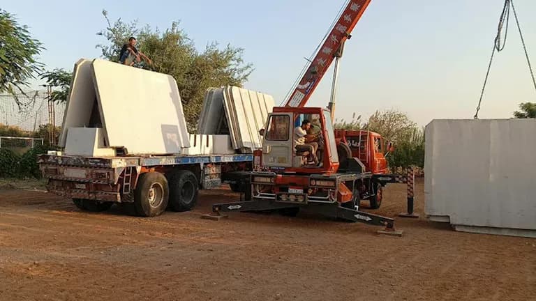 Concrete wall installed at Birkta school after El-Rey approval