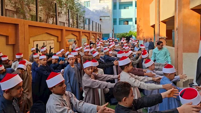 Islamic dress highlighted in Sohag school scenes