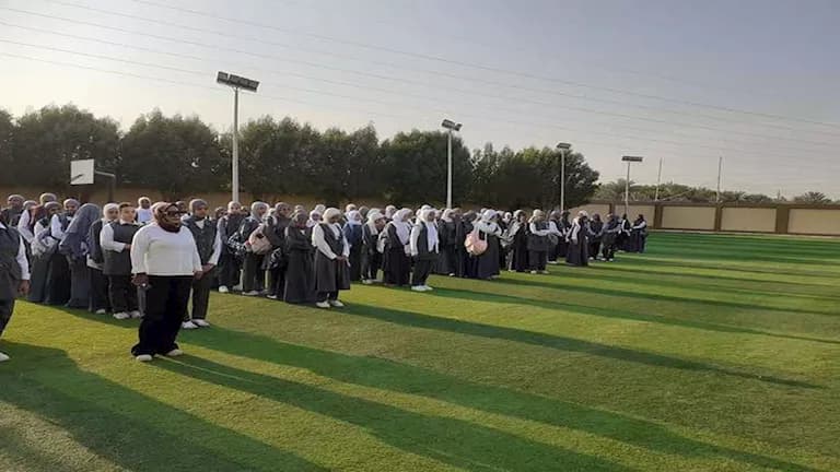 Balloon decorations greet Aswan students on first day