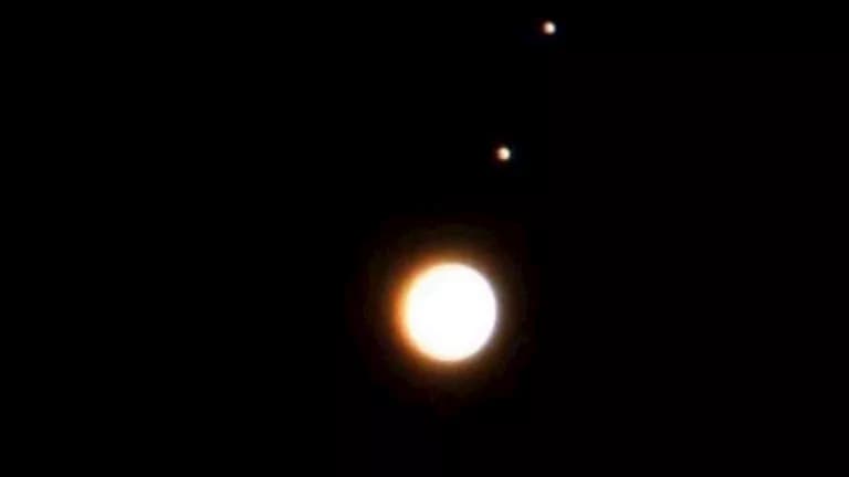 Jupiter and Moons at Dawn