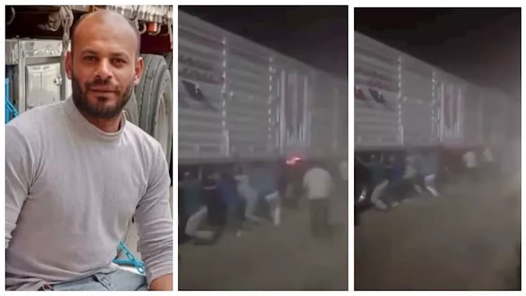 Residents lift trailer amid potential disaster in Dakahlia