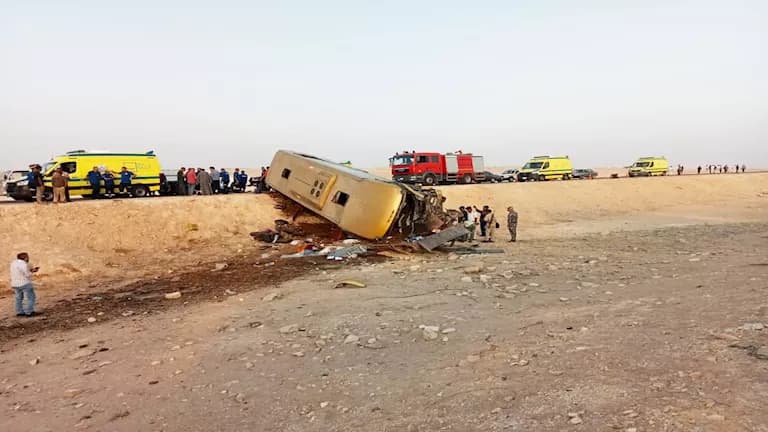 تفاصيل حادث أتوبيس جنوب سيناء