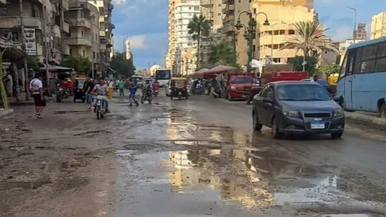 أمطار مفاجئة تضرب أبو قير في الإسكندرية