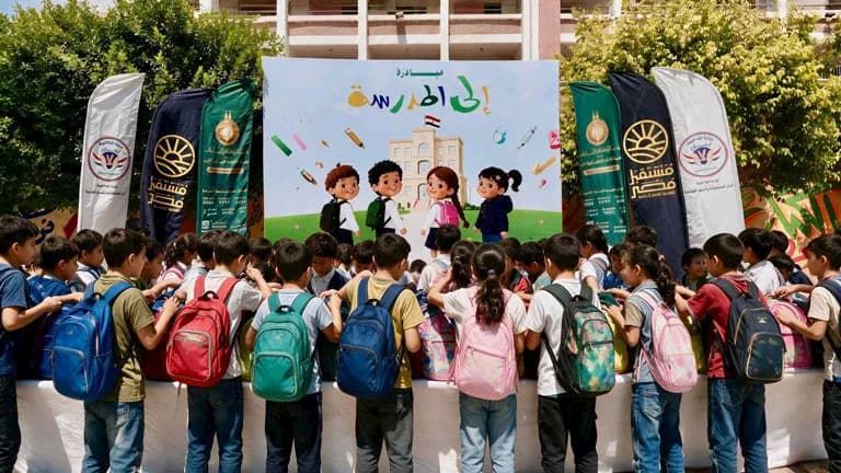 توزيع مليون حقيبة لطلاب المحتاجين في 27 محافظة