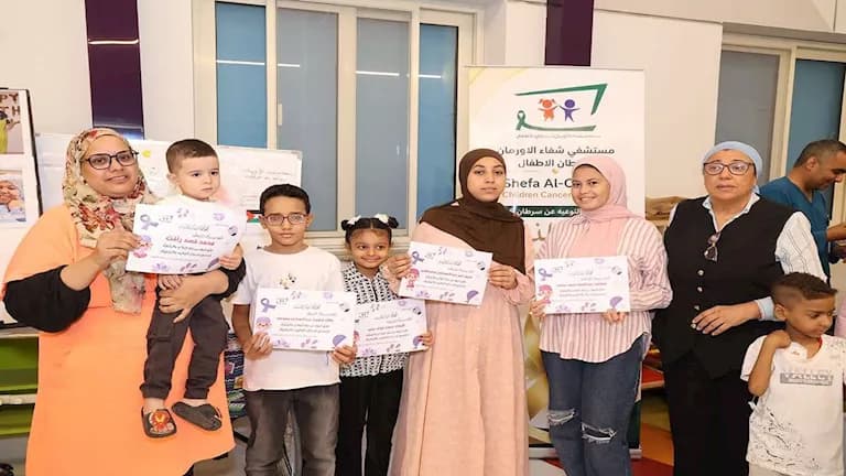 Celebrating recovered children with cancer in Luxor