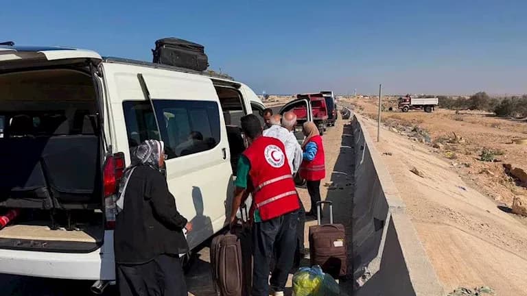 الهلال الأحمر يتدخل إثر حادث مطروح