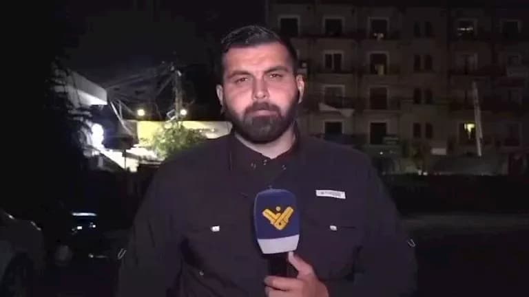 مراسل لبناني يصاب في غارة إسرائيلية