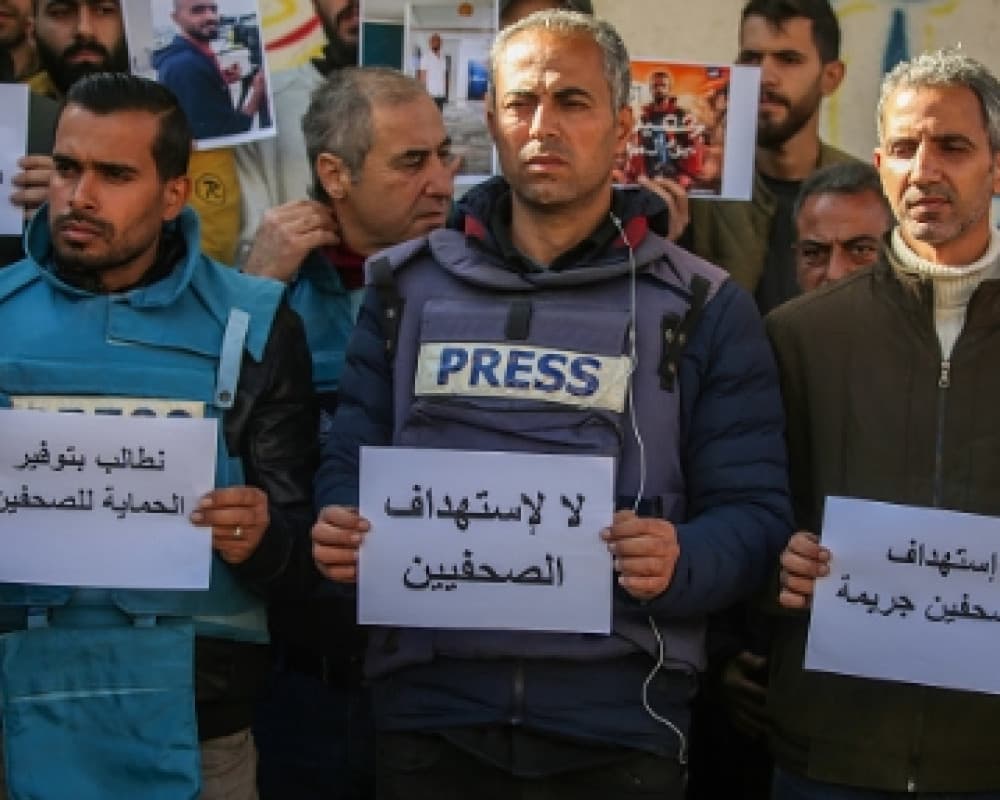 Palestinian Journalists: 8Killed 467 Violations in H1 2026